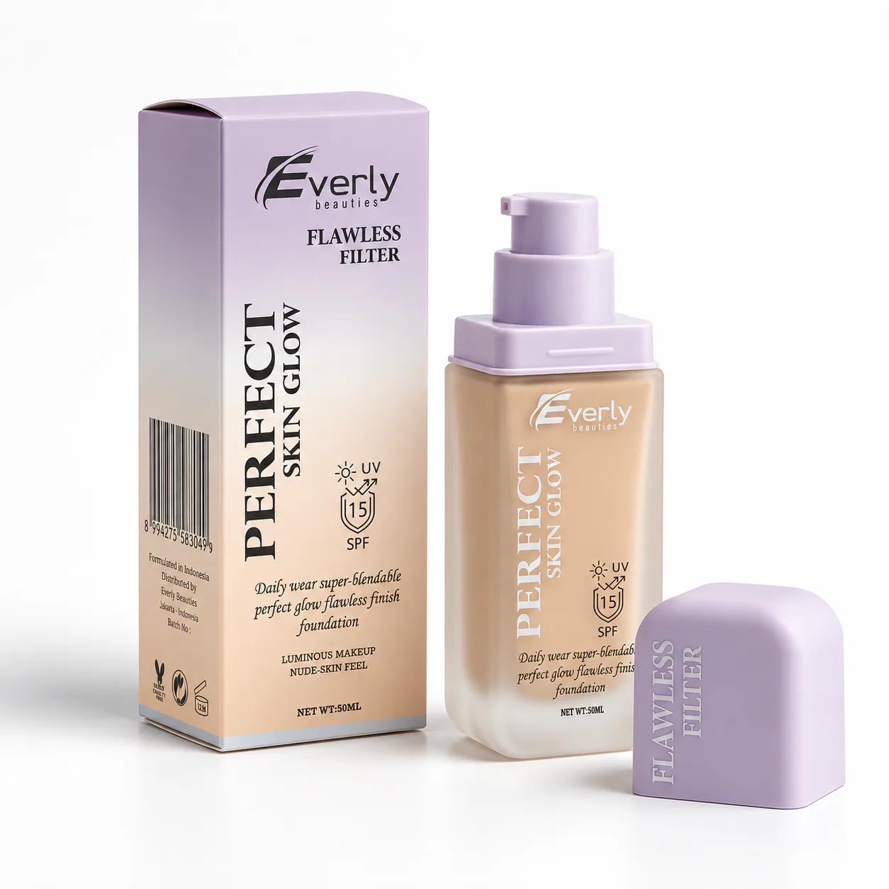 Everly Beauties Perfect Skin Glow Hydrating Foundation SPF15 - Dewy Finish