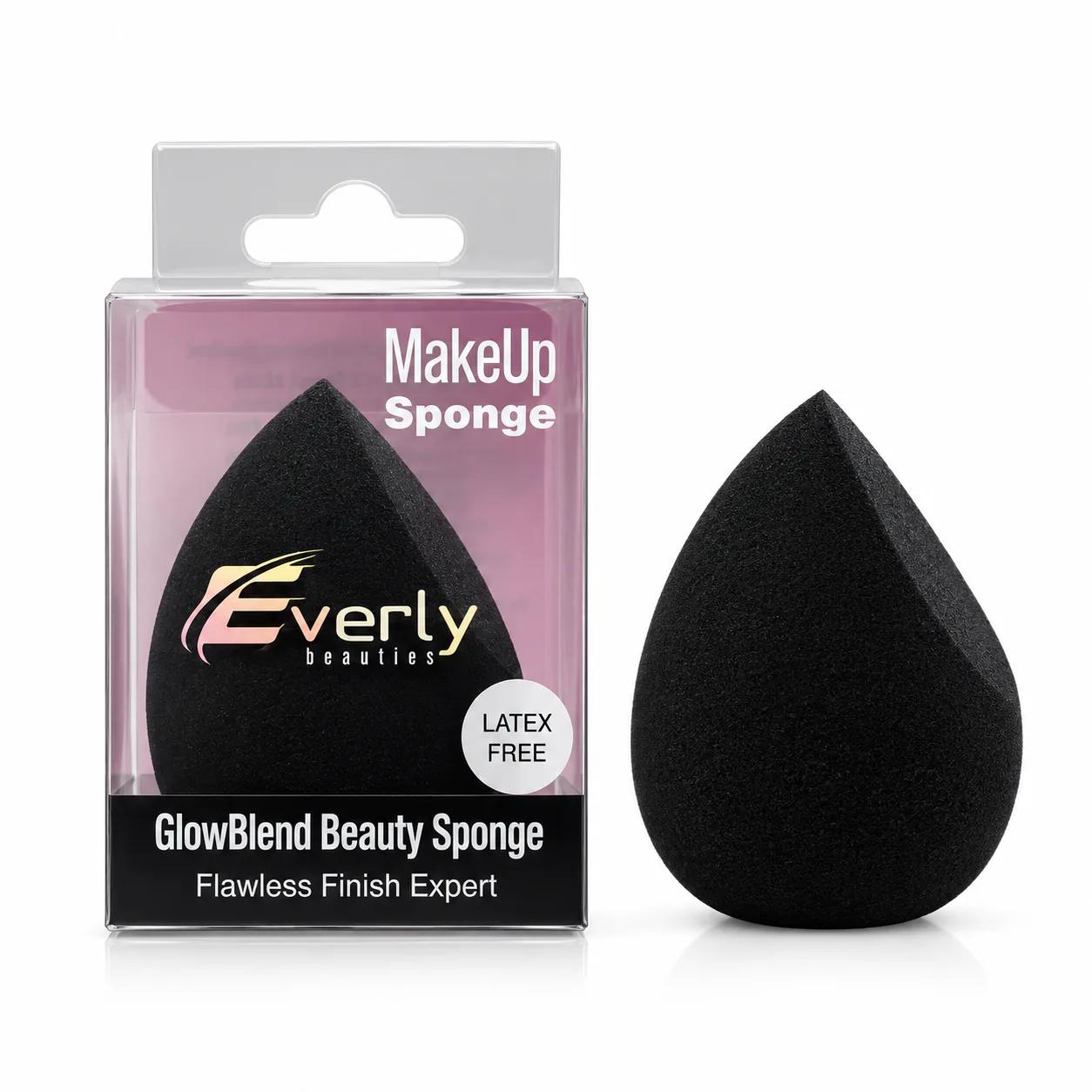Everly Beauties Glow Blend Beauty Sponge -Black — Default