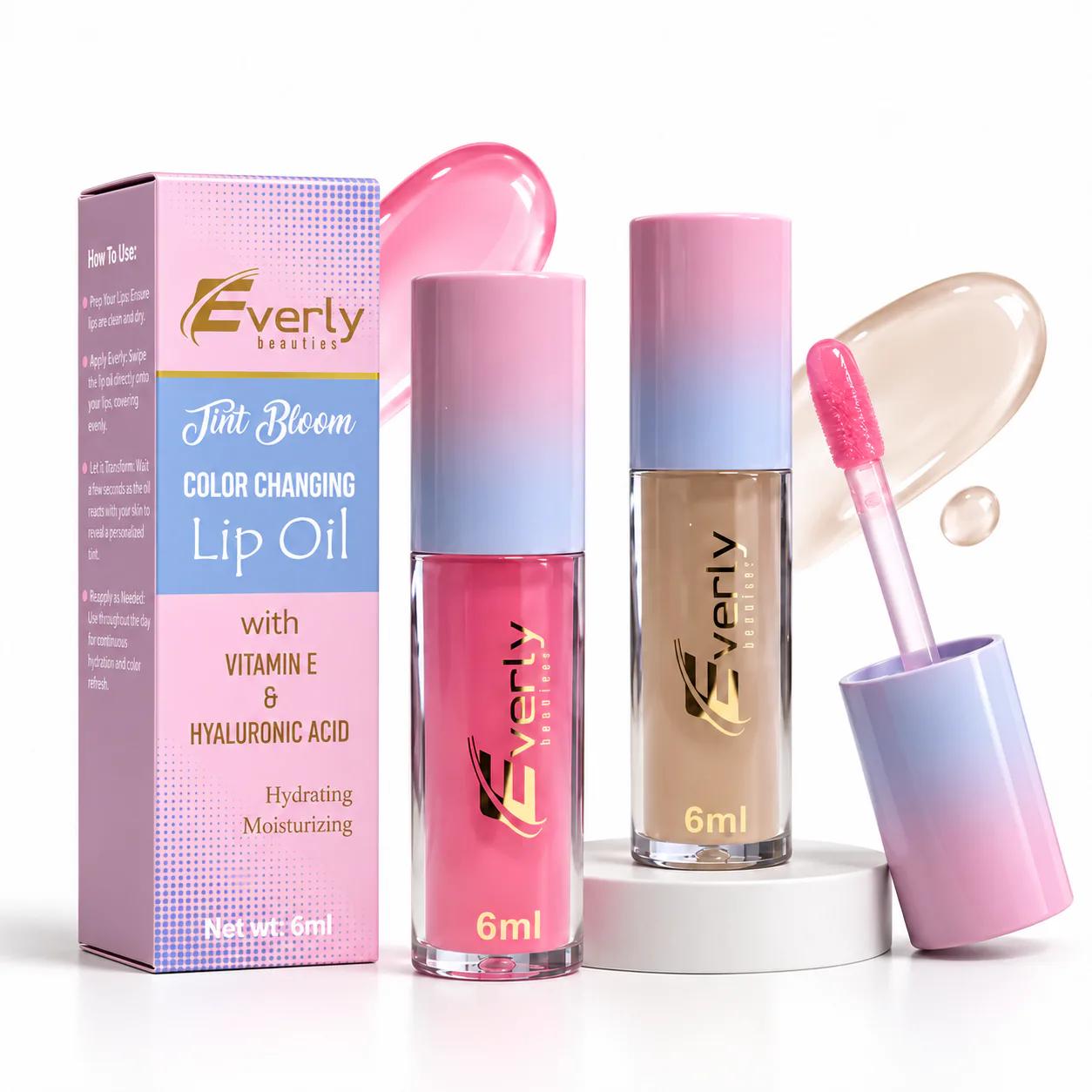 Everly Beauties Tint Bloom Color Changing Lip Oil