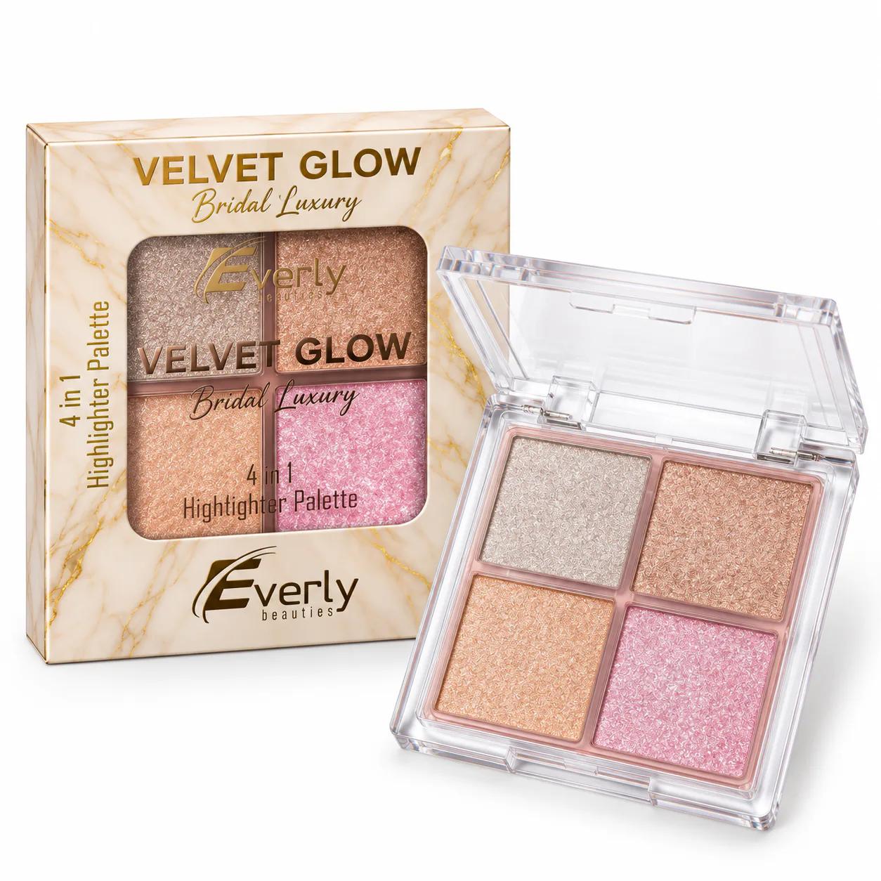 Everly Beauties 4in1 Highlighter Palette – Velvet Glow — Default