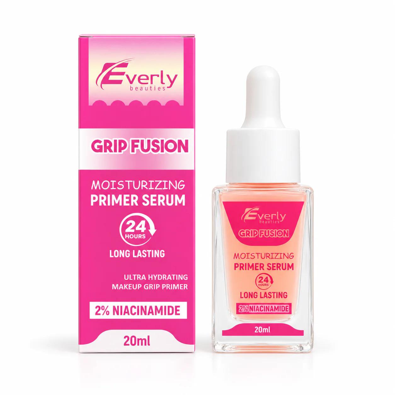 Everly Beauties Grip Fusion Moisturizing Primer Serum with 2% niacinamide - 20ml — Default