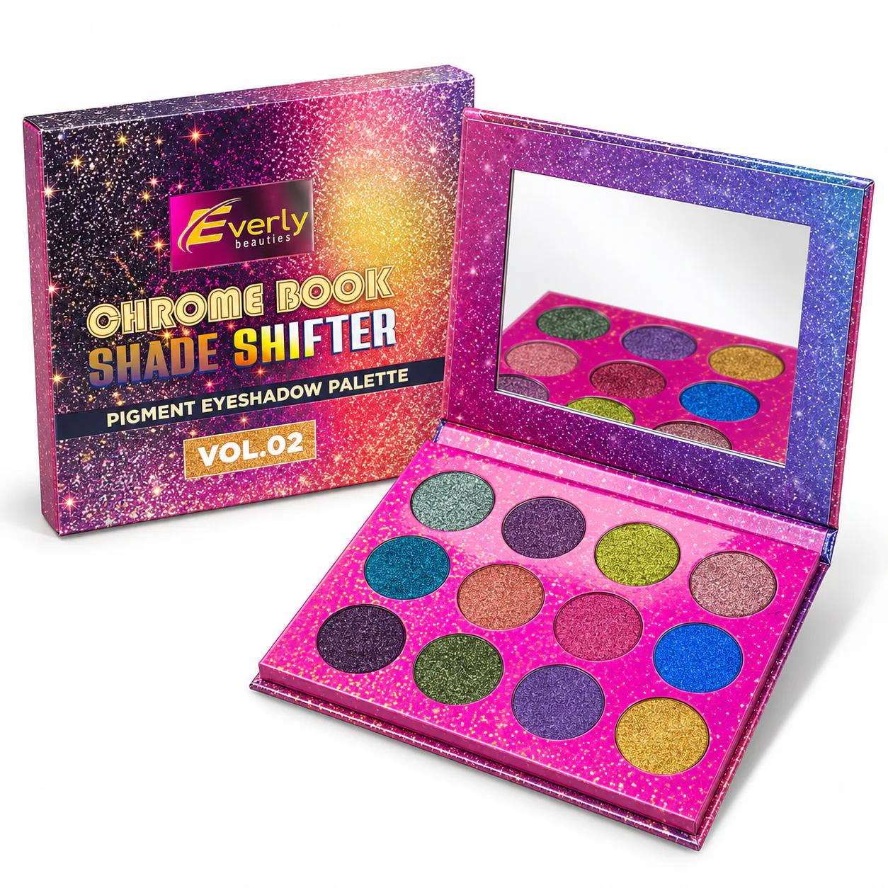 Everly Beauties Chrome Book Shade Shifter Eyeshadow Palette – Volume 2 [New] — Default