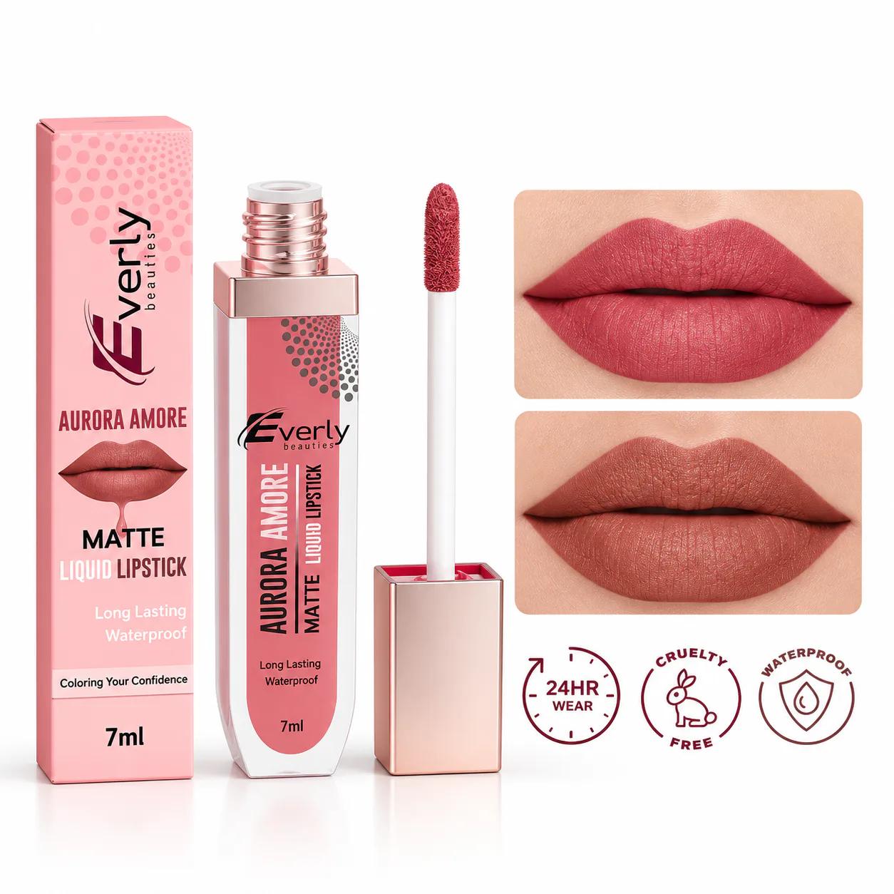 Everly Beauties Aurora Amore Matte Liquid Lipstick