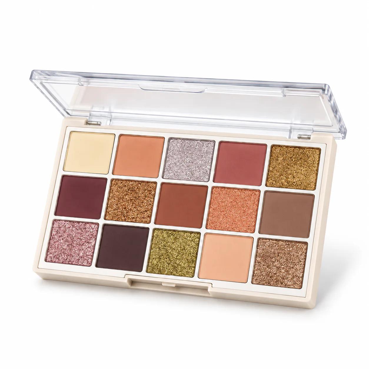 Everly Beauties 15 Colors Eyeshadow Palette – Golden Muss — Default
