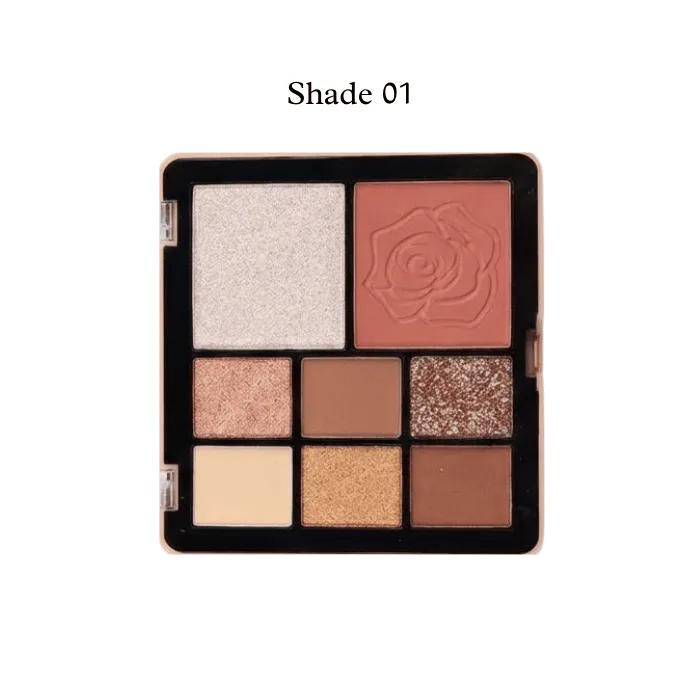 Anylady 8 colors Crush Blusher Highlighter Palette – 01 — Default