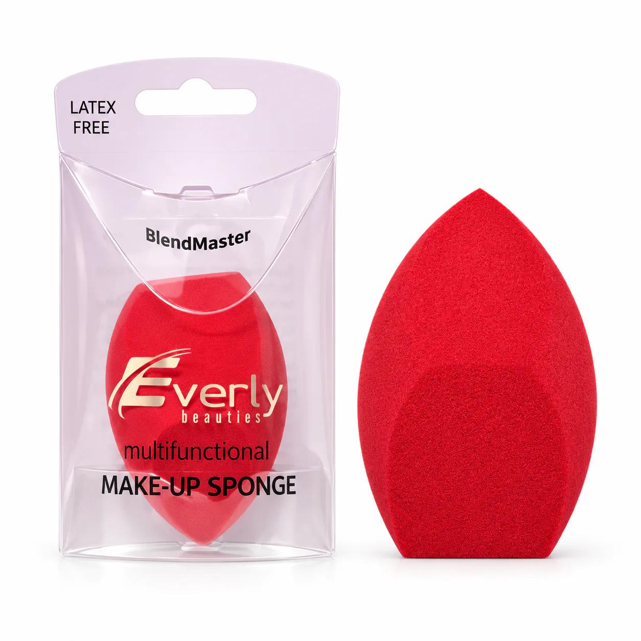 Everly Beauties Multifunctional Makeup Sponge - Red — Default