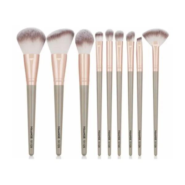 MAANGE 9pcs Make Up Brush Set - Rose Gold — Default