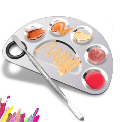 Makeup Stainless Steel Foundation Mixing Palette