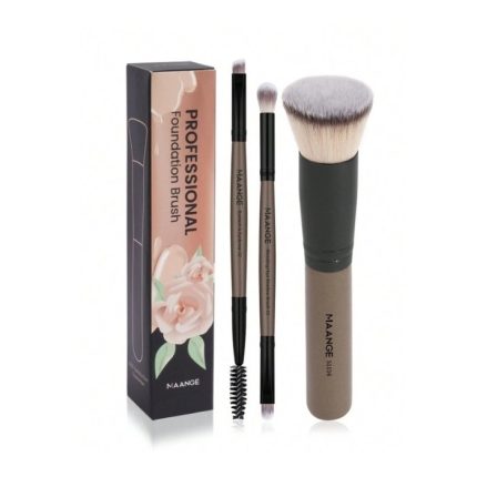 MAANGE 3Pcs Professional Brush Set - Brown