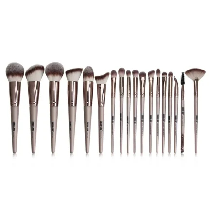 MAANGE 18Pcs Face & Eye Professional Makeup Brushes Set – Rose Gold