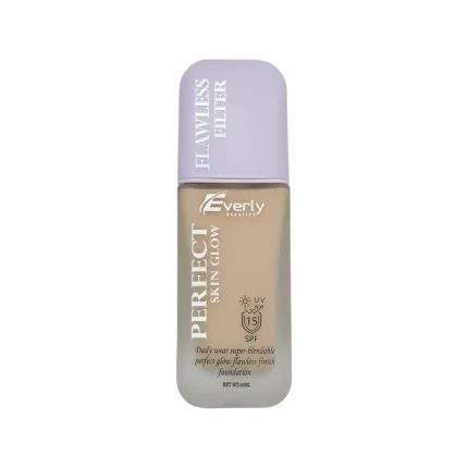 Everly Beauties Perfect Skin Glow Foundation SPF 15 – Lightweight Dewy Finish | Hydrating | Long-Lasting Face Makeup | Natural Coverage for All Skin Types