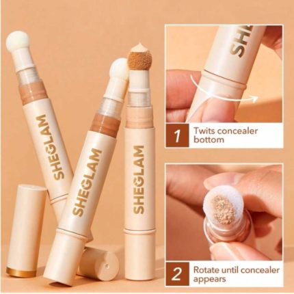 SHEGLAM Complexion Boost Concealer | Head Applicator | Long Lasting Brightening | Color Corrector