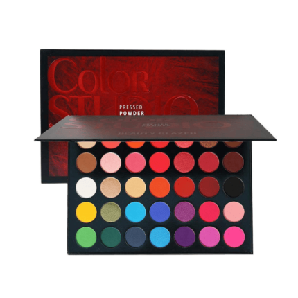 BEAUTY GLAZED Color Studio 35colors Eyeshadow Palette | Highly Pigmented | Matte & Shimmers