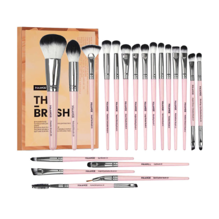 MAANGE 20pcs Eye Makeup Brush Box - Pink