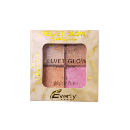 Everly Beauties 4in1 Highlighter Palette - Velvet Glow