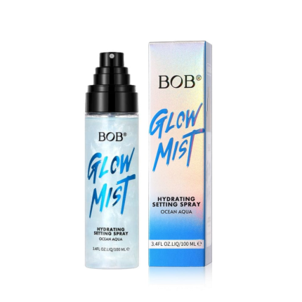 BOB Glow Mist Hydrating Setting Spray With Ocean Aqua | Blue- 100ml
