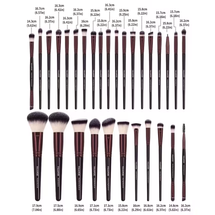 MAANGE Professional 30pcs Makeup Brush Set - Dark brown