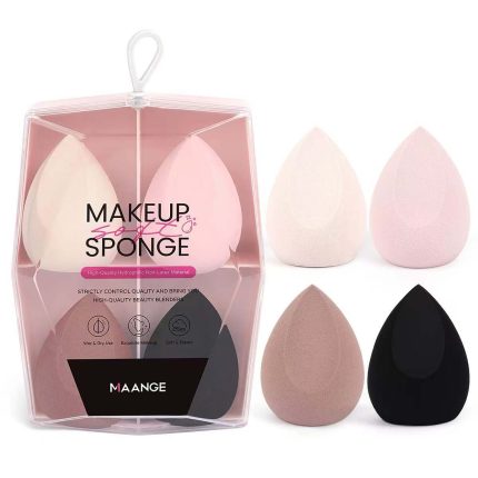 Maange 4pcs High Quality Soft Makeup Sponge Box
